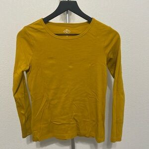 Mustard yellow long sleeve shirt